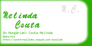 melinda csuta business card